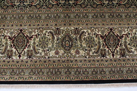 Herati Beige Hand Knotted 90 X 115  Area Rug 250-25827 Image 2