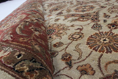 Kashmar Beige Hand Knotted 90 X 120  Area Rug 250-25829 Image 11