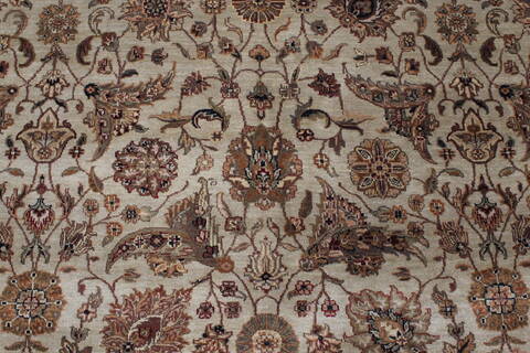 Kashmar Beige Hand Knotted 90 X 120  Area Rug 250-25829 Image 3