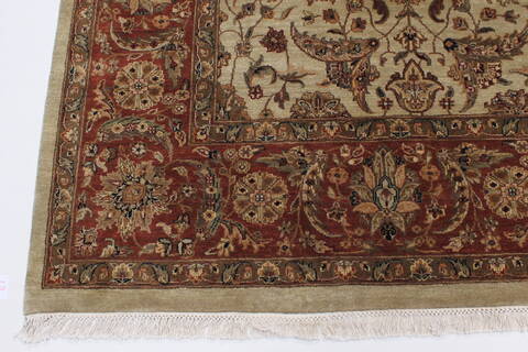 Kashmar Beige Hand Knotted 90 X 120  Area Rug 250-25829 Image 4