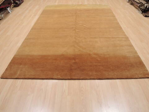 Gabbeh Beige Hand Knotted 65 X 910  Area Rug 100-25833 Image 1