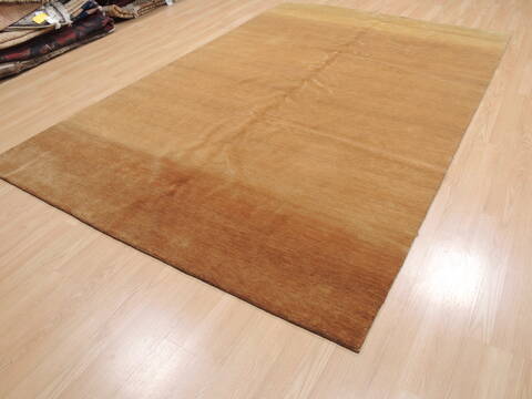 Gabbeh Beige Hand Knotted 65 X 910  Area Rug 100-25833 Image 9