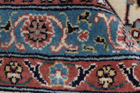 Pishavar Beige Hand Knotted 811 X 122  Area Rug 250-25834 Image 10