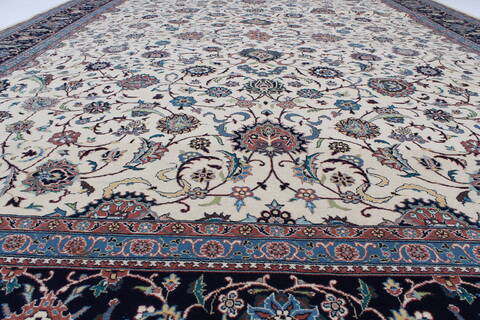 Pishavar Beige Hand Knotted 811 X 122  Area Rug 250-25834 Image 2