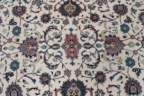 Pishavar Beige Hand Knotted 811 X 122  Area Rug 250-25834 Image 4