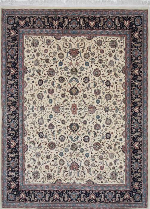 Pishavar Beige Hand Knotted 811 X 122  Area Rug 250-25834 Image 0