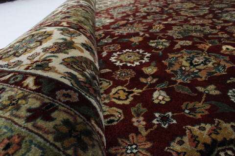 Kashmar Beige Hand Knotted 811 X 119  Area Rug 250-25843 Image 10