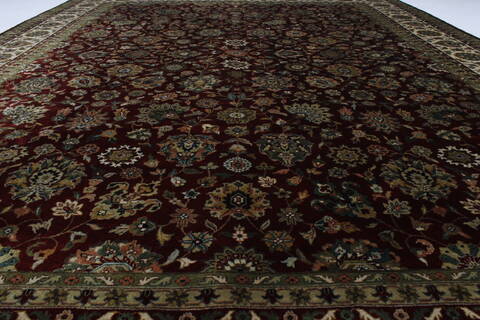 Kashmar Beige Hand Knotted 811 X 119  Area Rug 250-25843 Image 1