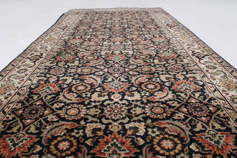 Herati Beige Hand Knotted 27 X 56  Area Rug 250-25861 Image 1