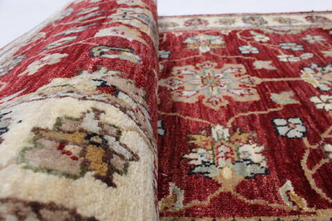 Chobi Beige Runner Hand Knotted 26 X 66  Area Rug 250-25868 Image 1