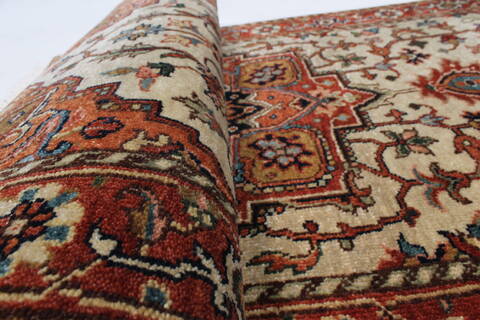 Serapi White Runner Hand Knotted 27 X 511  Area Rug 250-25876 Image 10