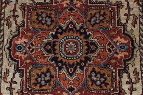 Serapi White Runner Hand Knotted 27 X 511  Area Rug 250-25876 Image 4