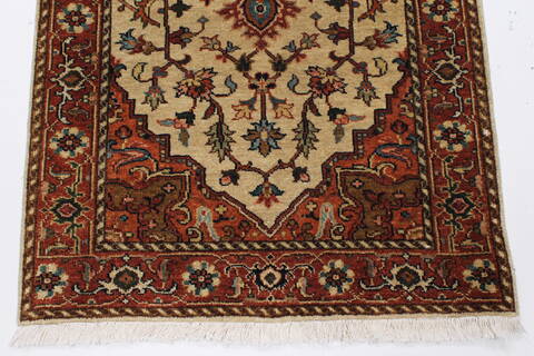 Serapi White Runner Hand Knotted 27 X 511  Area Rug 250-25876 Image 5