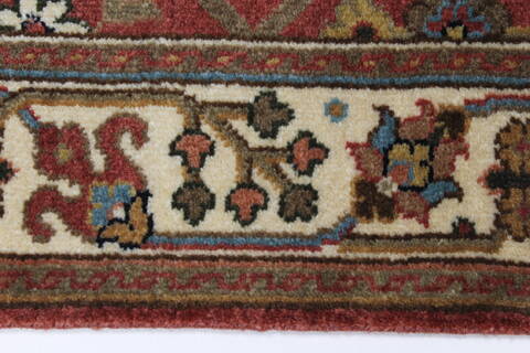 Semnan Beige Runner Hand Knotted 20 X 510  Area Rug 250-25891 Image 2