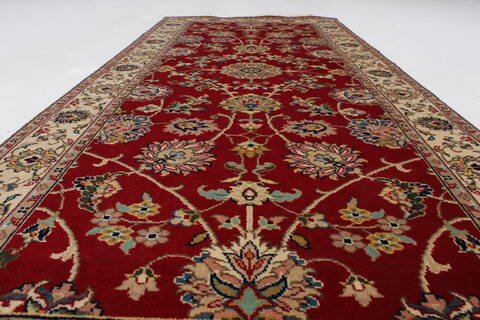 Isfahan Red Runner Hand Knotted 28 X 61  Area Rug 250-25893 Image 2