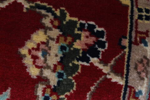 Isfahan Red Runner Hand Knotted 28 X 61  Area Rug 250-25893 Image 8