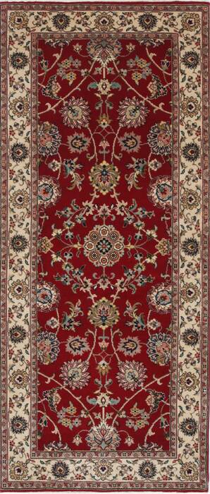 Isfahan Red Runner Hand Knotted 28 X 61  Area Rug 250-25893 Image 0