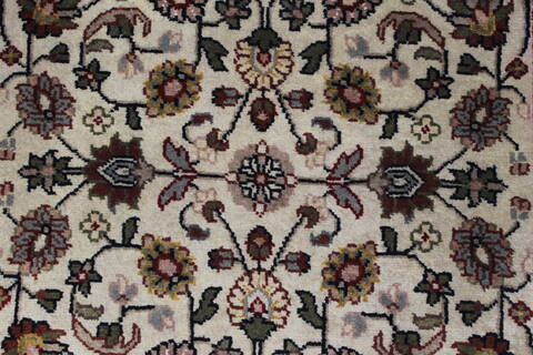 Kashmar Beige Runner Hand Knotted 29 X 60  Area Rug 250-25898 Image 3