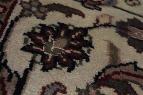 Kashmar Beige Runner Hand Knotted 29 X 60  Area Rug 250-25898 Image 6