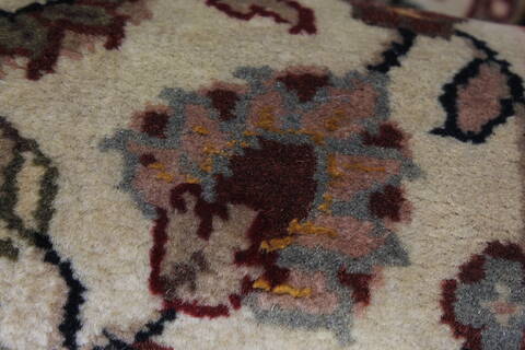 Kashmar Beige Runner Hand Knotted 29 X 60  Area Rug 250-25898 Image 7