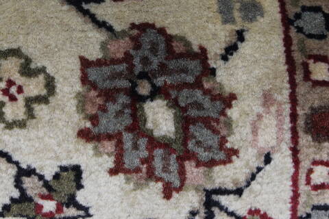 Kashmar Beige Runner Hand Knotted 29 X 60  Area Rug 250-25898 Image 8