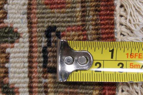 Kashmar Beige Runner Hand Knotted 26 X 59  Area Rug 250-25900 Image 10