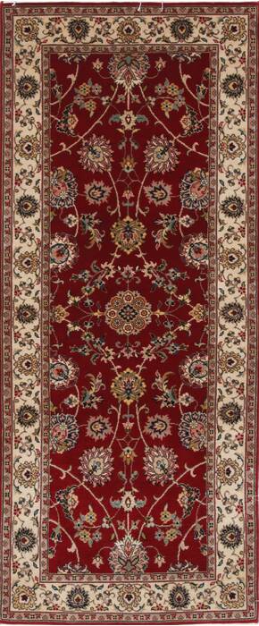 Isfahan Red Runner Hand Knotted 26 X 61  Area Rug 250-25907 Image 0