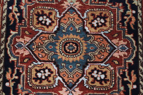 Serapi Blue Runner Hand Knotted 25 X 511  Area Rug 250-25908 Image 3