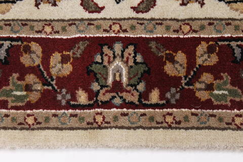 Kashmar Beige Runner Hand Knotted 28 X 61  Area Rug 250-25911 Image 1