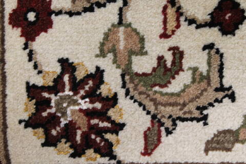 Kashmar Beige Runner Hand Knotted 28 X 61  Area Rug 250-25911 Image 5