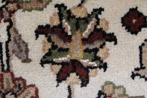 Kashmar Beige Runner Hand Knotted 28 X 61  Area Rug 250-25911 Image 6