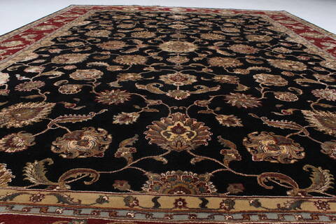 Kashmir Beige Hand Knotted 811 X 1110  Area Rug 250-25932 Image 1