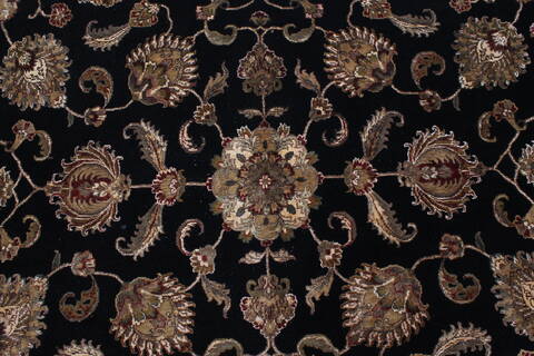 Kashmir Beige Hand Knotted 811 X 1110  Area Rug 250-25932 Image 3