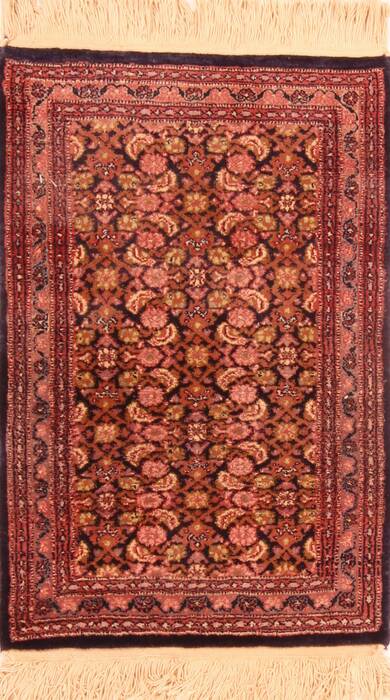 Tabriz Brown Hand Knotted 14 X 24  Area Rug 100-25934 Image 0