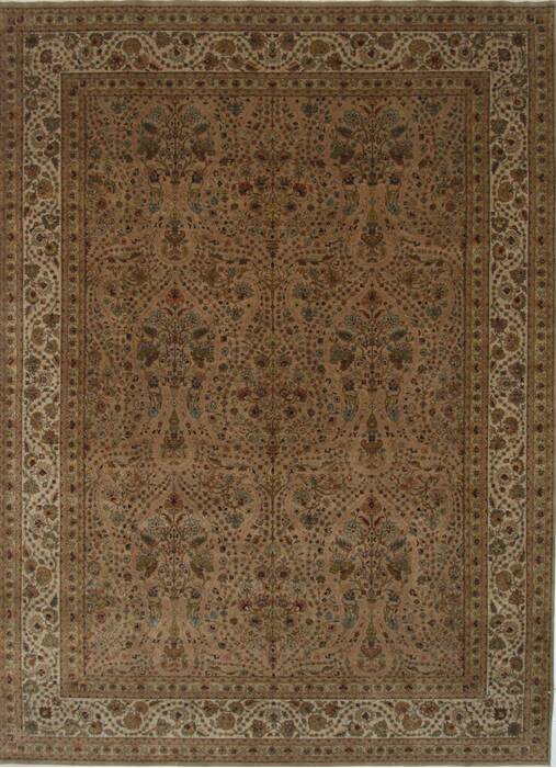 Kashmar Brown Hand Knotted 90 X 123  Area Rug 250-25935 Image 0