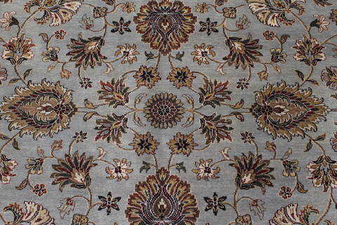 Kashan Beige Hand Knotted 89 X 116  Area Rug 250-25938 Image 2
