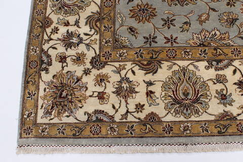 Kashan Beige Hand Knotted 89 X 116  Area Rug 250-25938 Image 3