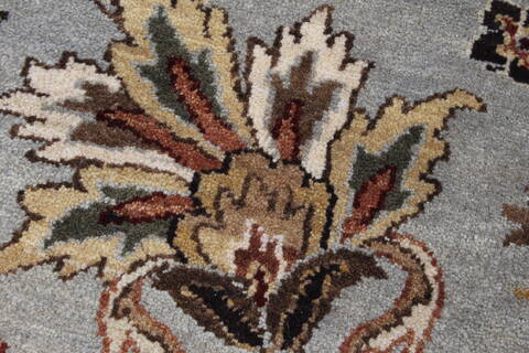 Kashan Beige Hand Knotted 89 X 116  Area Rug 250-25938 Image 5