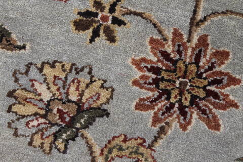 Kashan Beige Hand Knotted 89 X 116  Area Rug 250-25938 Image 6