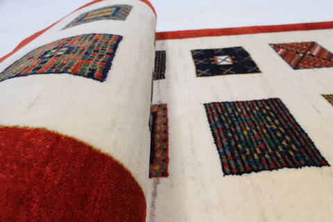 Gabbeh Multicolor Runner Hand Knotted 25 X 59  Area Rug 250-26015 Image 11