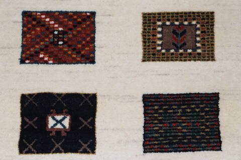 Gabbeh Multicolor Runner Hand Knotted 25 X 59  Area Rug 250-26015 Image 4
