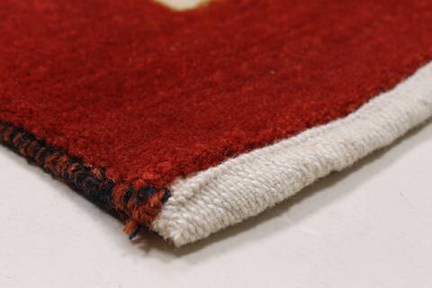 Gabbeh Multicolor Runner Hand Knotted 25 X 59  Area Rug 250-26015 Image 7