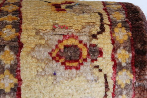 Pishavar Beige Runner Hand Knotted 21 X 50  Area Rug 250-26018 Image 8