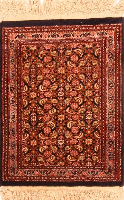 Tabriz Brown Hand Knotted 18 X 22  Area Rug 100-26020 Image 0