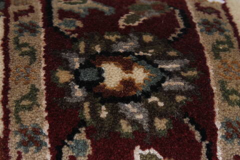 Kashmir Green Runner Hand Knotted 27 X 510  Area Rug 250-26027 Image 10