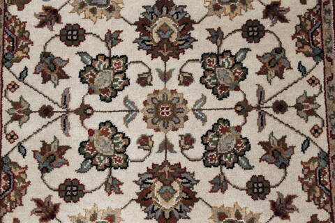 Kashmir Green Runner Hand Knotted 27 X 510  Area Rug 250-26027 Image 4