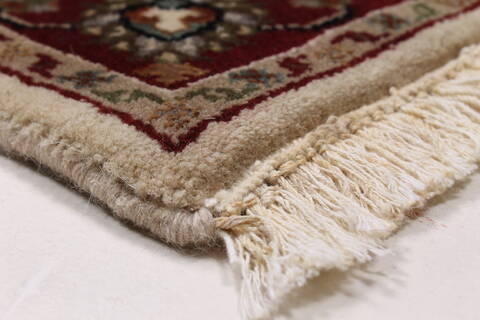 Kashmir Green Runner Hand Knotted 27 X 510  Area Rug 250-26027 Image 6