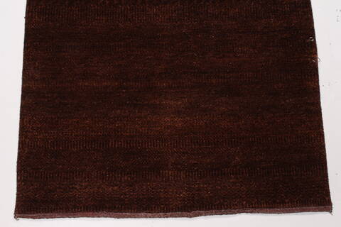 Gabbeh Brown Runner Hand Knotted 26 X 511  Area Rug 250-26029 Image 3