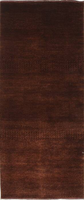 Gabbeh Brown Runner Hand Knotted 26 X 511  Area Rug 250-26029 Image 0