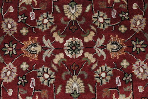 Kashmar Beige Runner Hand Knotted 28 X 62  Area Rug 250-26039 Image 4
